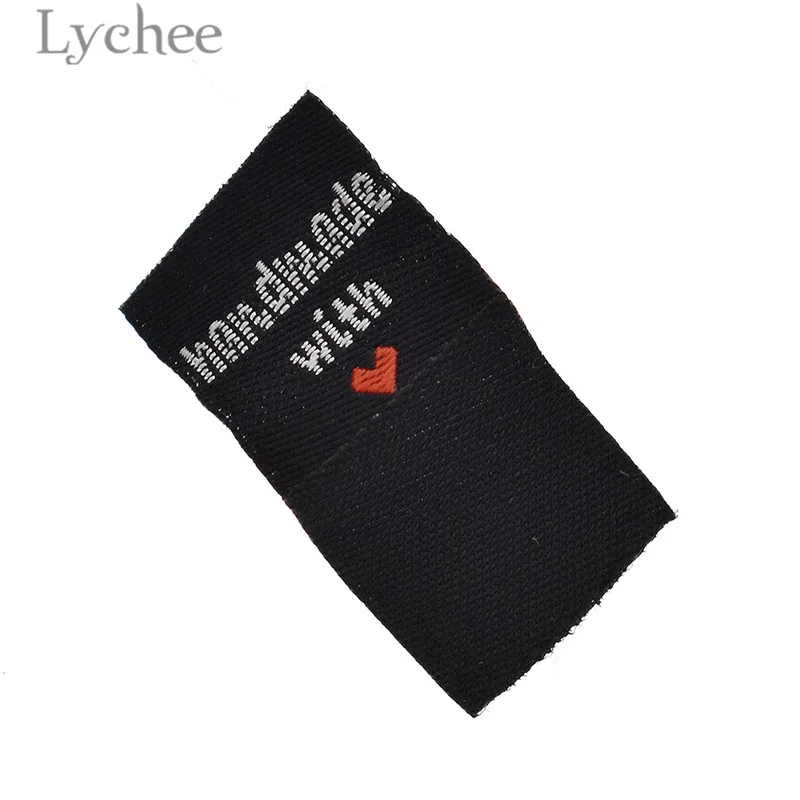 Lychee Life 100 шт ручной работы с любовью Одежда Этикетки ярлыки с тиснением DIY этикетки типа «флажок» для швейных аксессуаров одежды