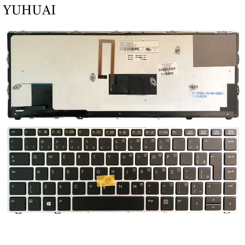 New HP Elitebook folio 9470m Keyboard NO Backlit 697685-001 702843-001 US