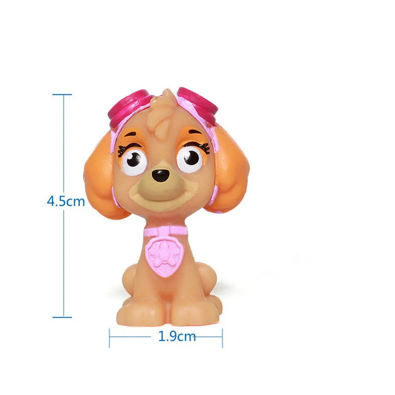 Genuine Everest Paw Patrol birthday dog Canine 4-5cm Dogs Anime Action Figures kids Toy Patrulla Canina Juguetes party Gift
