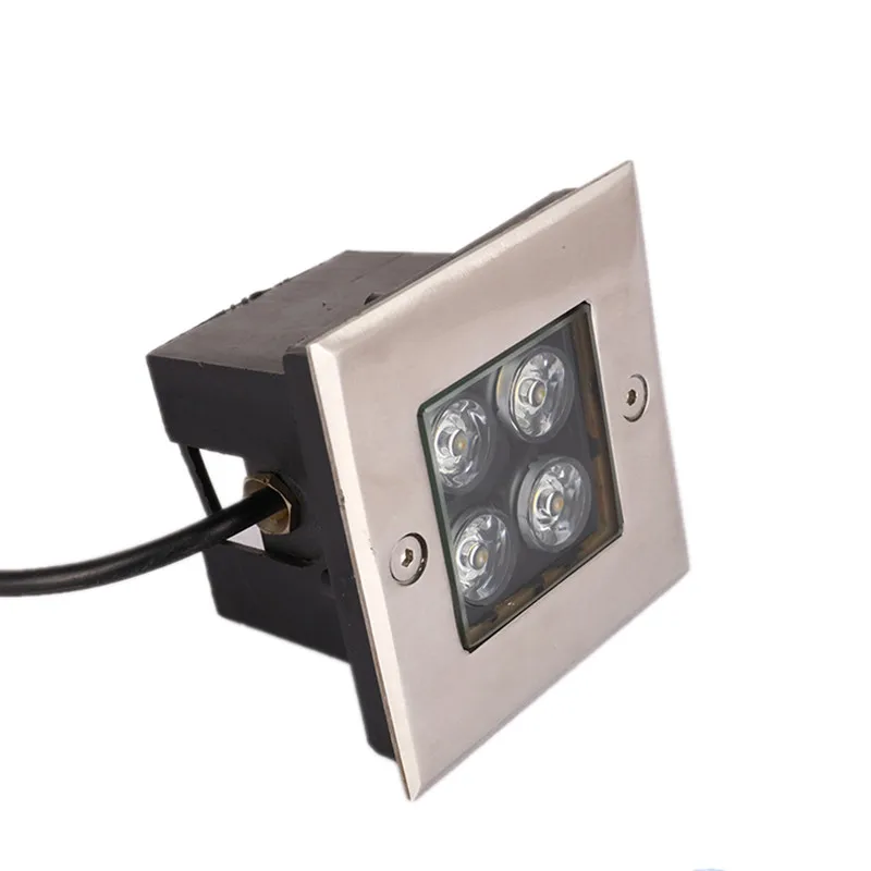 

Free Shipping High Power 4W Warm Cold White Led Underground Lights Waterproof IP68 Outdoor led Underground Lamp AC85-265V/DC12V
