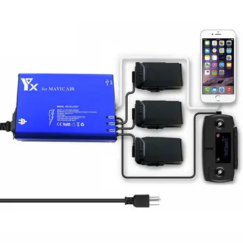 

DJI MAVIC air Drone Quadcopter Spare Parts accessories 5 in 1 Battery And Transmitter Charger For Drone quadcopter