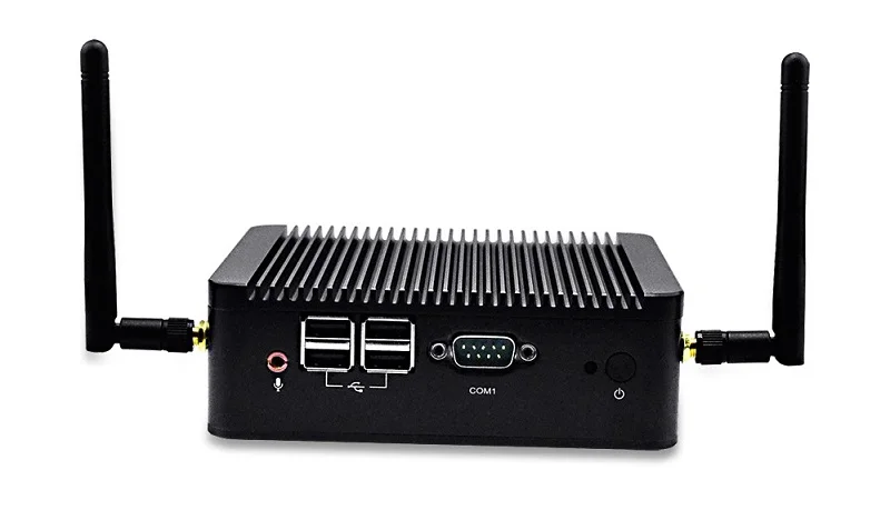 QOTOM Mini PC Q107S Celeron 1007U процессор, Dual LAN Mini PC Dual Core 1,5 ГГц