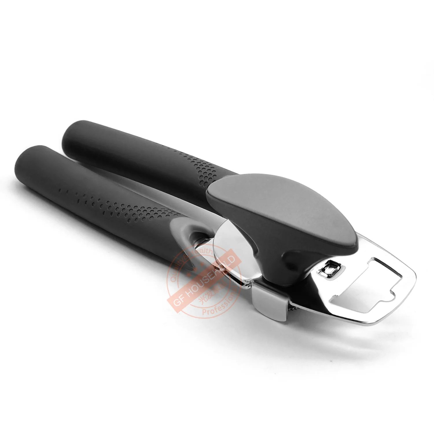 

Professional Portable Manual Can Opener, Stainless Steel Blades , Built in Bottle Opener, Easy Turn Knob & Anti-slip Handles