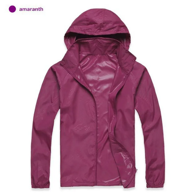 New Men's Quick Dry Skin Jackets Women Coats Ultra-Light Casual Windbreaker Waterproof Windproof Brand Clothing SEA211