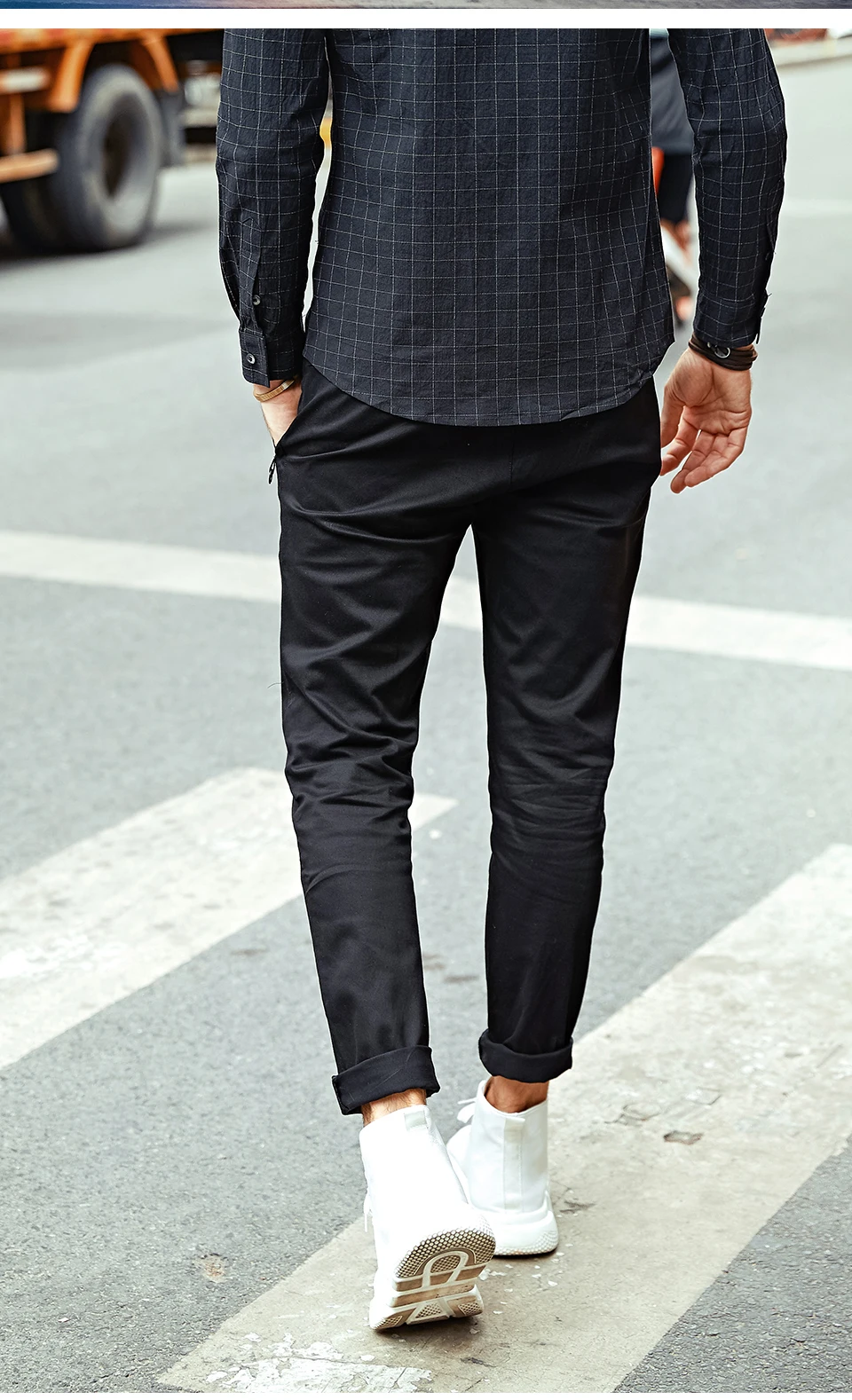 Enjeolon, брендовые Длинные прямые брюки, мужские повседневные брюки, мужские длинные брюки, мужские черные однотонные повседневные брюки, мужские KZ6146