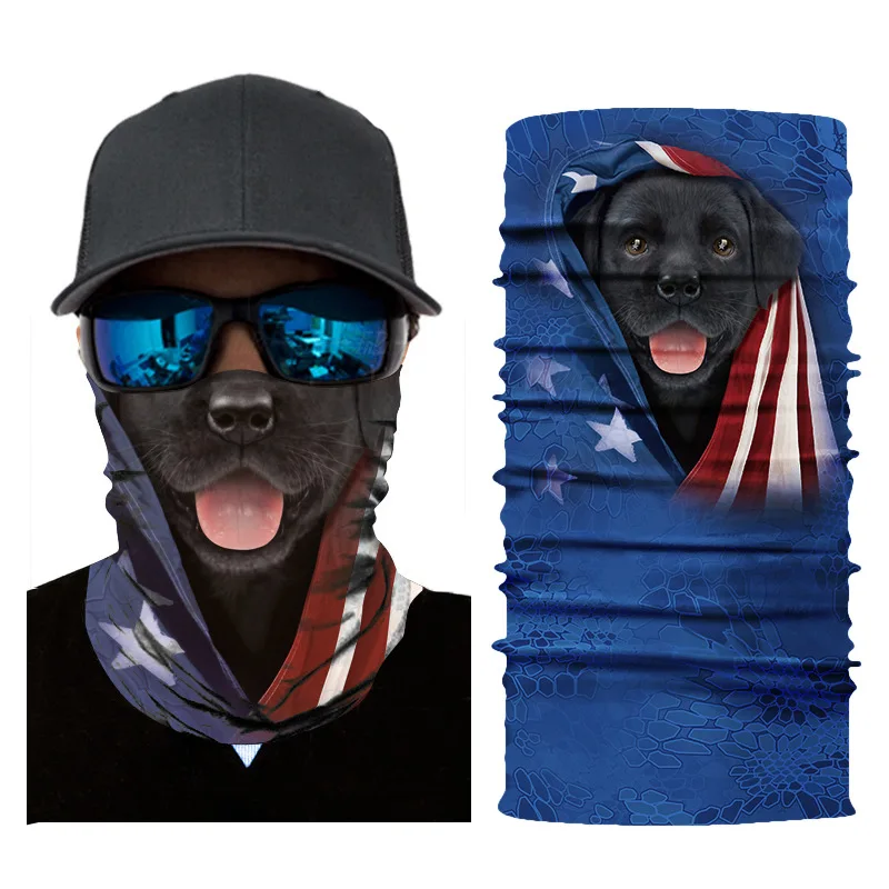 3D бесшовный волшебный шарф с животными, теплая Балаклава для шеи, маска для лица, повязка на голову, повязка на голову, бандана для мужчин, велосипедная - Цвет: 14