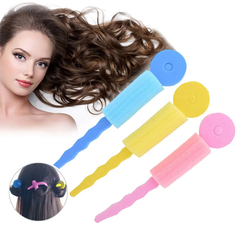 6PCS Hair Care Magic Sponge Soft Twist Hair Curler Hair Styling Hair