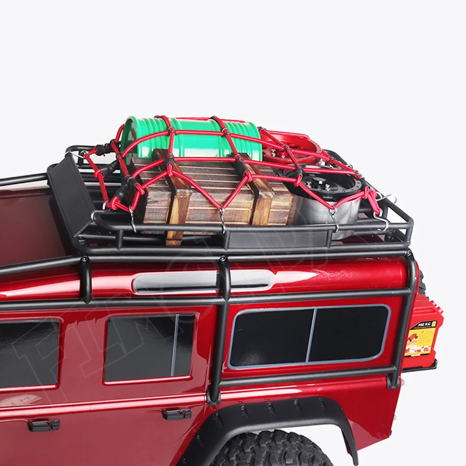 Резиновый багажный сетчатый багажник на крышу сетка для хранения с крючками эластичное украшение для 1/10 RC Гусеничный автомобиль осевой SCX10 Traxxas TRX4 D90 TF2