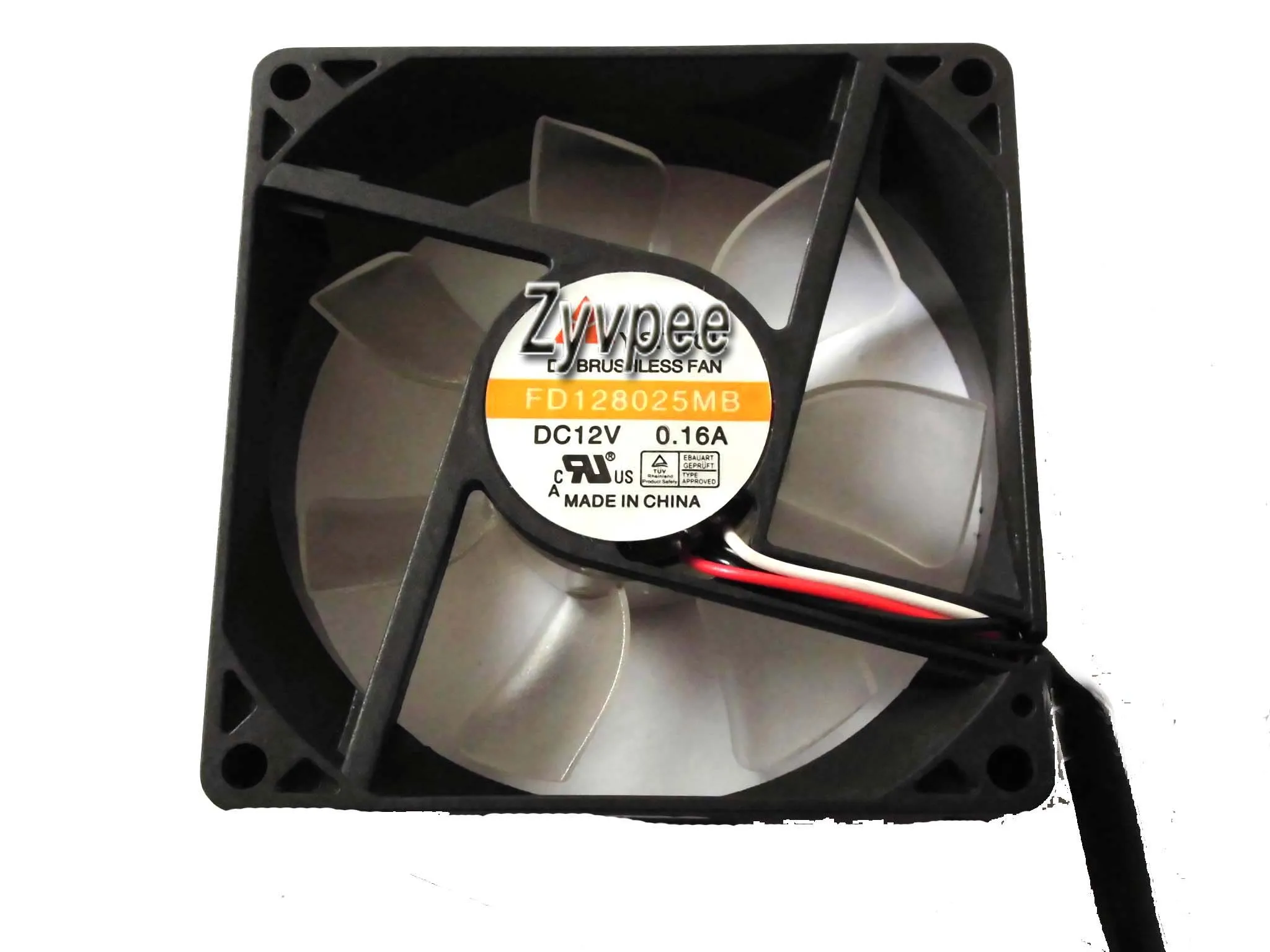 Zyvpee 8025 80*25 мм FD128025MB 12 В 0.16A 4 провода 2 контакта 8 см корпус вентилятора, вентилятор процессора