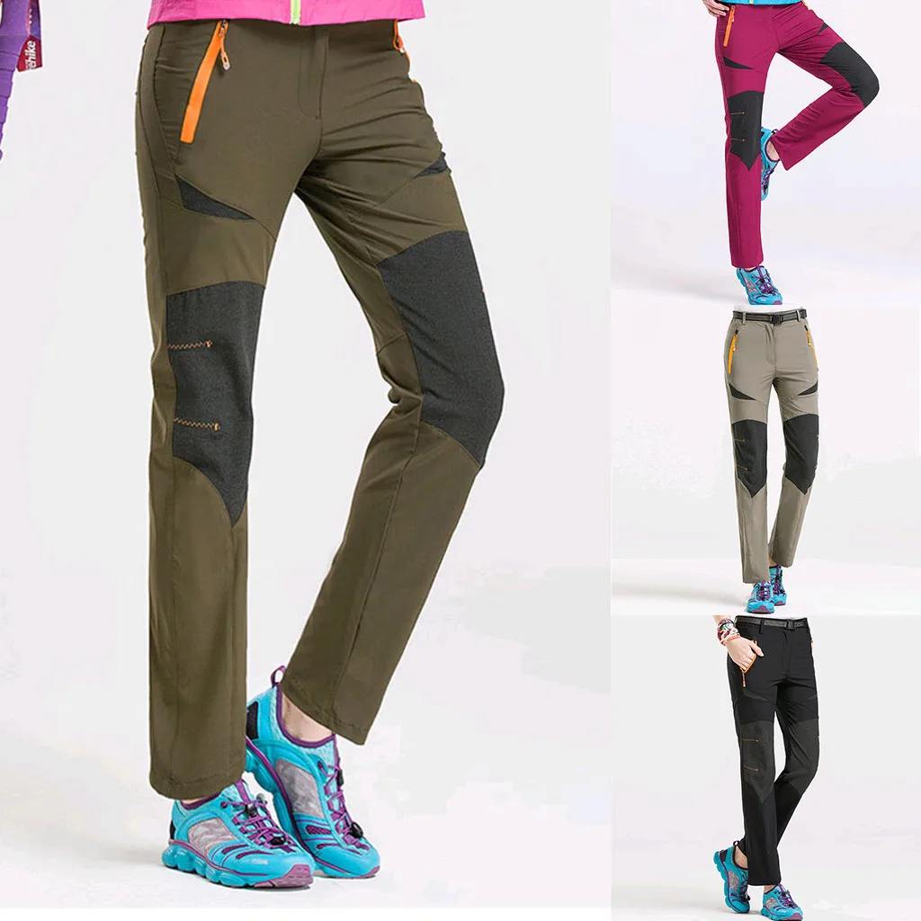 

women Hiking Pants Fleece Thicken Outdoor Trousers Waterproof Windproof Thermal for Camping Ski Climbing Hiking Trousers #0710