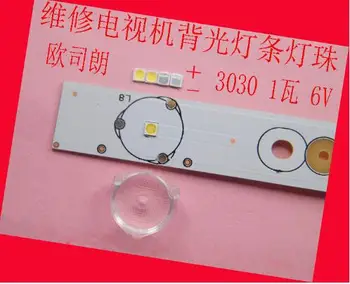 

100piece/lot for repair LCD TV LED backlight Article lamp SMD LEDs 1W 3030 6V Cold white light emitting diode