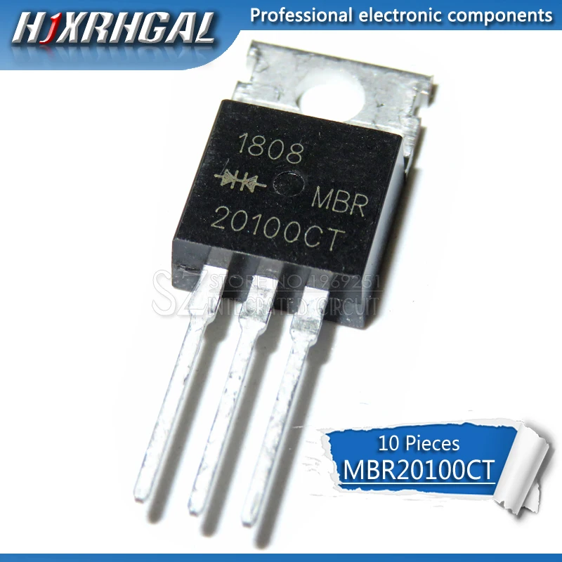 10pcs MBR20100CT TO 220 MBR20100 TO220 20100CT Transistor-in Integrated ...