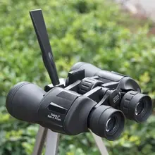 20X50 черный HD зум блеск дневного / ночного видения складной охота на открытом воздухе походы бинокль телескоп