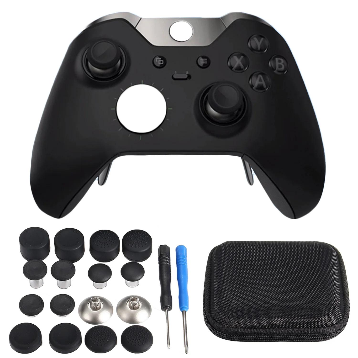 

Bevigac 18pcs/set Replacement Magnetic Swap Thumbstick Button Joystick Cap For XBox One Elite Gaming Controller With Storage bag