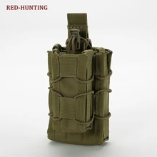 Тактический Molle подсумок с открытым верхом, один винтовочный пистолет, подсумок с зажимом, сумка для охоты, двойной подсумок