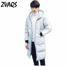 ZVAQS зимняя куртка Для мужчин Свободные теплое пальто черный пара парки куртки Для женщин Для мужчин на молнии куртка с капюшоном Для мужчин Размеры S-3XL CJ113