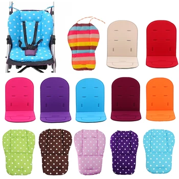 

Baby Stroller Seat Cushion Pushchair High Chair Pram Car Colorful Soft Mattress Carriages Seat Pad Winter Stroller Mat Accessory