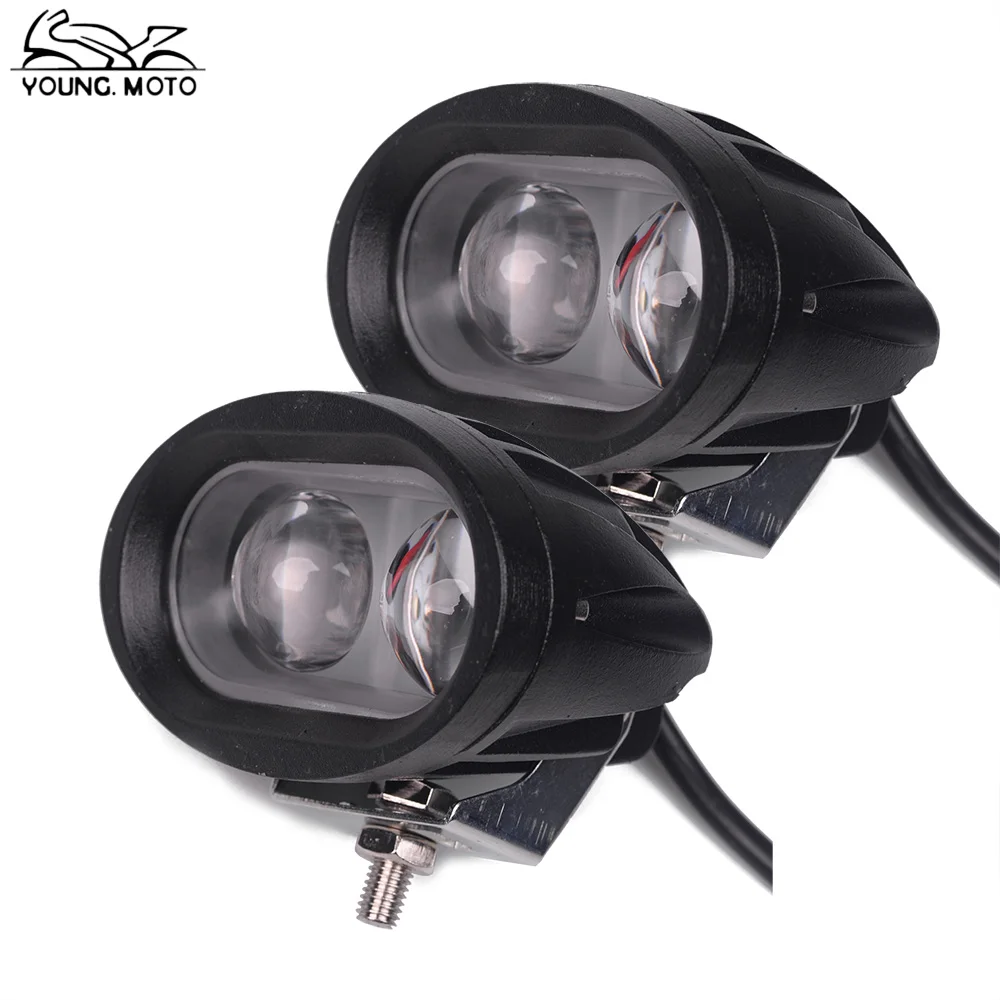 YOUNGMOTO 2pcs 20W LED ทำงานวันทำงาน Spot Beam LED Driving Spotlight