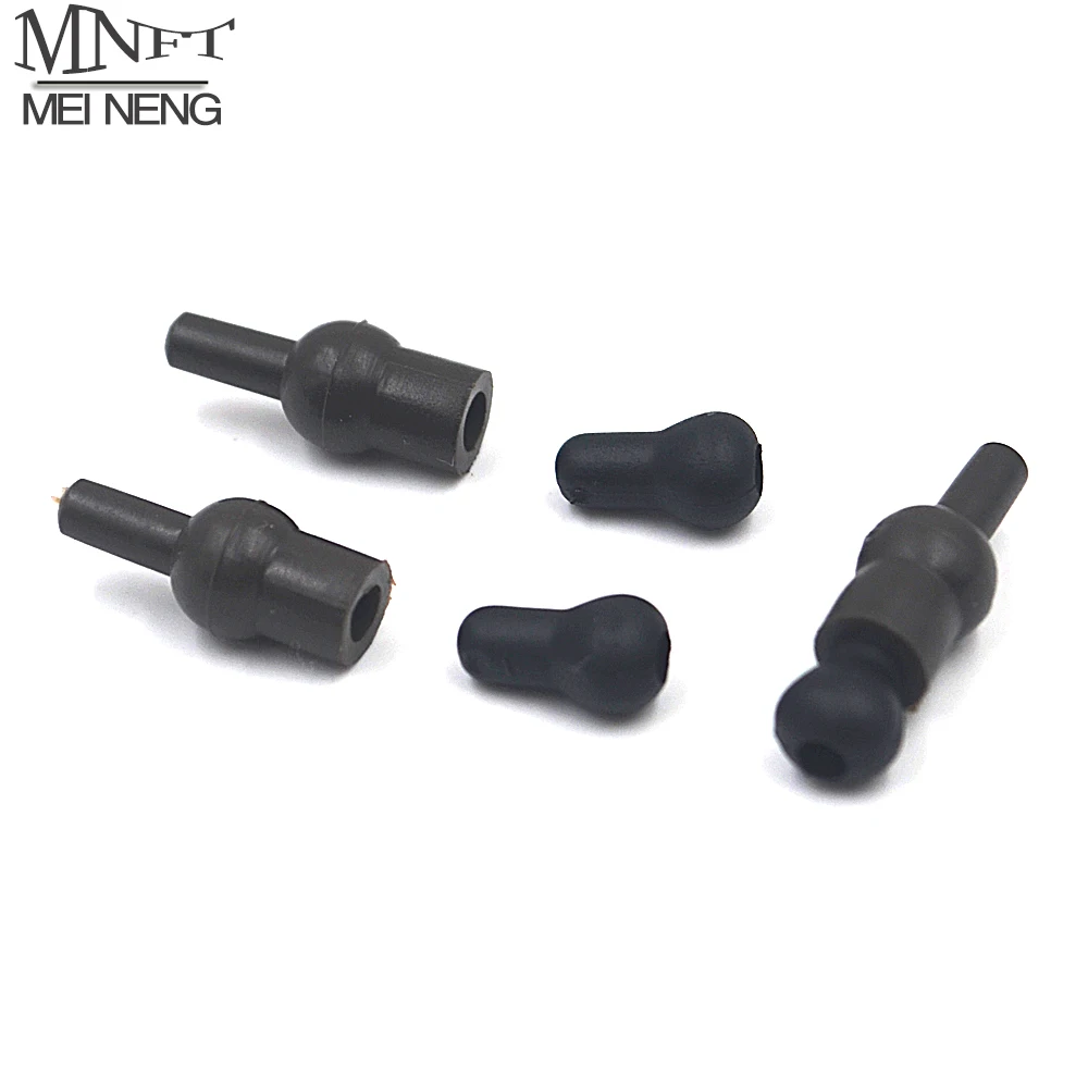 MNFT 100Pcs Carp Fishing Run Rig Sleeve&Swivel Connector rubber Tulip