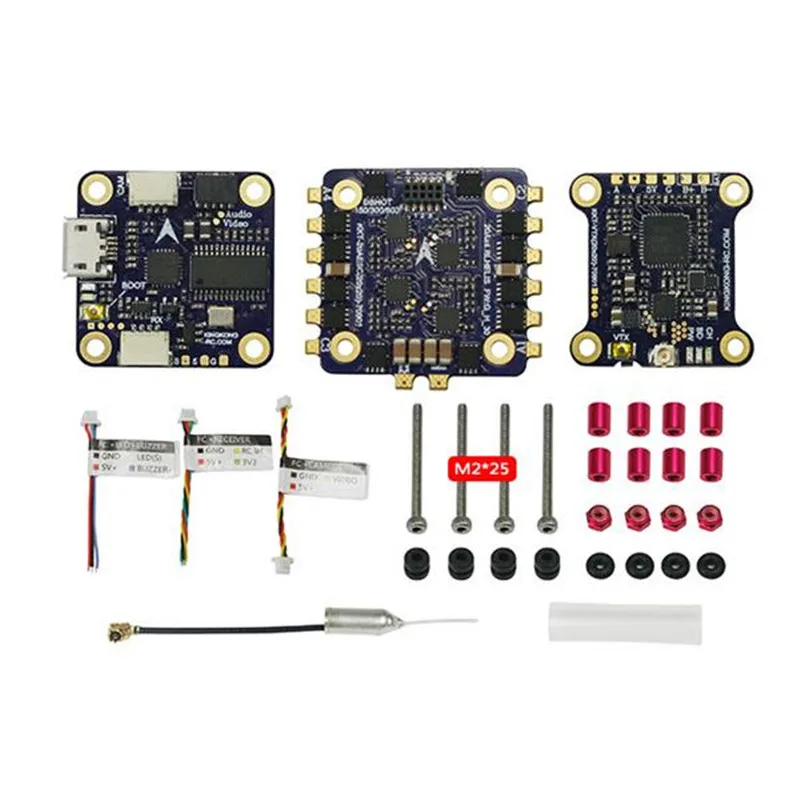 LDARC/Kingkong 20x20 мм Flytower 12A BLheli_S 4 в 1 ESC& Omni автобус F4 игровые джойстики AIO OSD и 48CH 0/25/100/200 мВт VTX Радиоуправляемый квадрокоптер