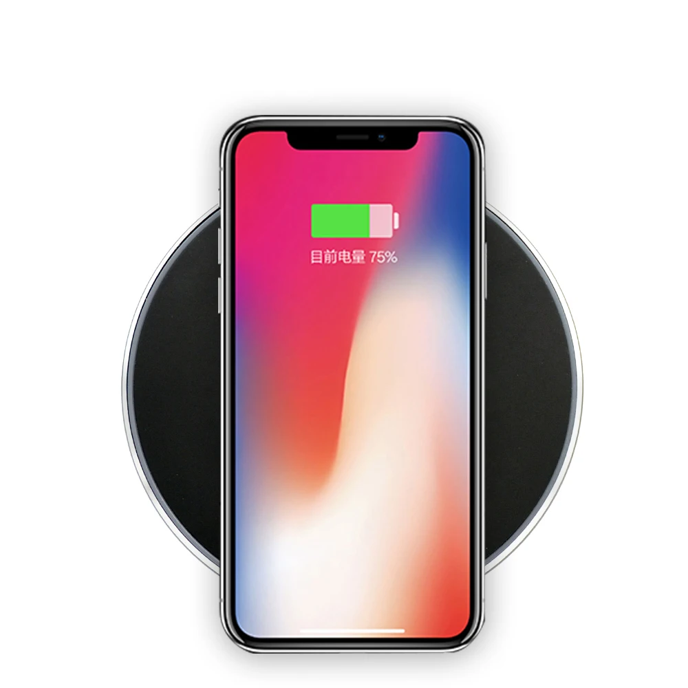 10 Вт Qi Быстрое беспроводное зарядное устройство для iPhone X XR XS Max 8 Samsung Note S8 S9 Plus S7 S6