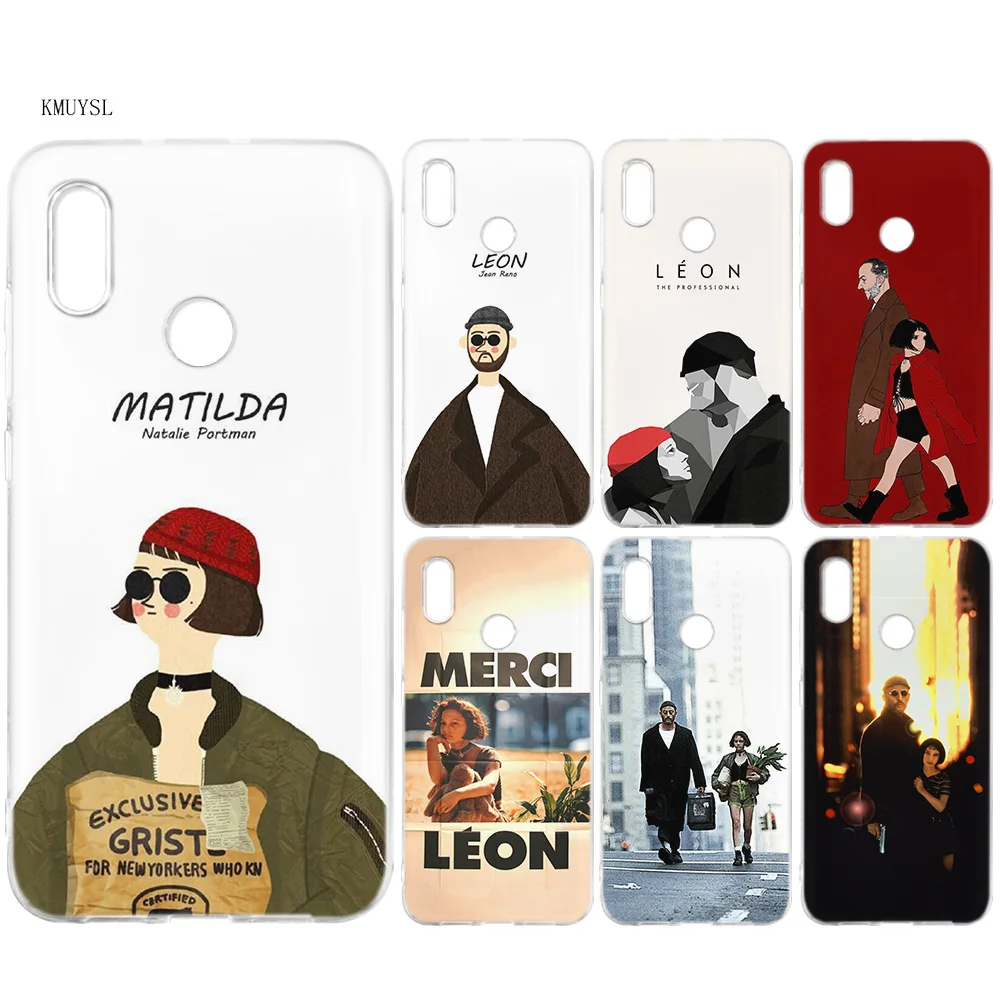 

KMUYSL Leon Mathilda Movie Silicone Case Cover for Xiaomi Mi A2 Lite Redmi 6 6A Note 5 5A Pro Prime S2 Y2 6X A1 5X