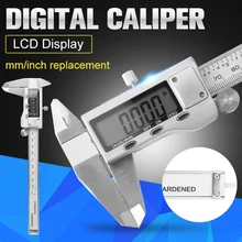 Best price 0-150mm/6 inch Electronic Digital Vernier Caliper LCD Diaplay Intelligent Replaceable Micrometer Measuring Tool Manual Tools