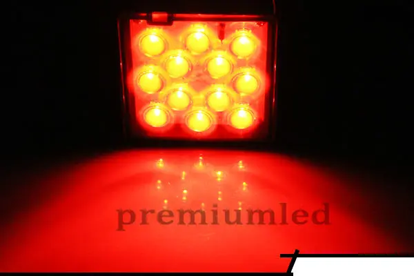 (1) красный 12-супер яркий светодиодный стоп Прицепы Обложка Fit Буксир 2 "Стандартный Размеры приемник