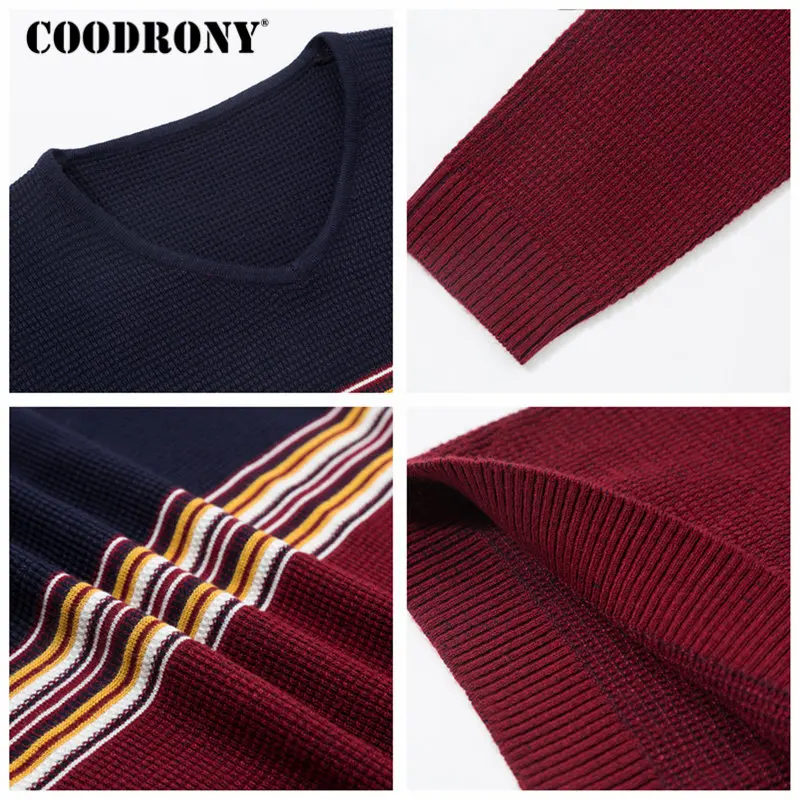 Мужские свитера COODRONY сезон осень зима 2018 толстый теплый свитер мужской