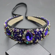 Новая свадебная повязка для волос ручной работы, хрустальные повязки на голову, украшения для невесты, модные роскошные Дикие ретро украшение на голову для танцев 316