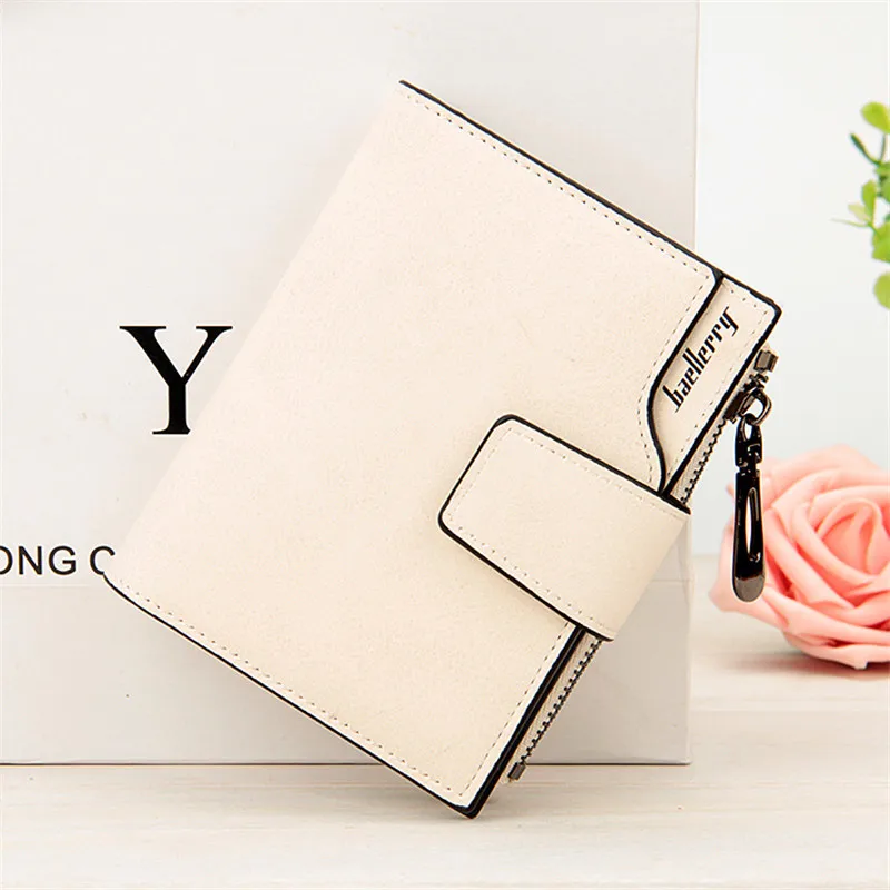 

Women Wallets Matte PU Leather Wallet Mini Bifold Wallet Lady Zipper Coin Purse Clutch Wallet Bag Small Purse Card Holder