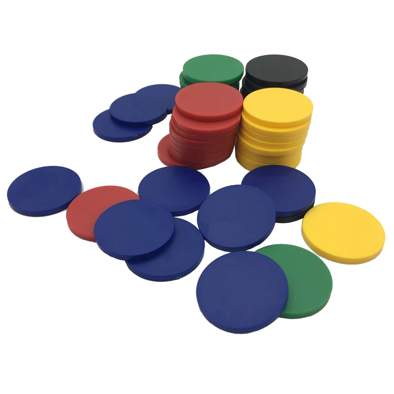 Poker Chips Set 60 pieces / set diameter 2.2 mm 6 color 1 g / piecein
