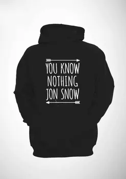 

Sugarbaby New Arrival You Know Nothing Jon Snow Hoodie Hipster Tumblr Hooded Sweatshirt Unisex Streetwear Hoody Long Sleeve Tops