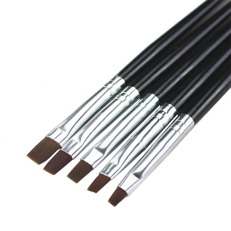 A set of 5 pc Fine Cake Decorating Brush Set Paint Icing Cupcake Sugarcraft Cake Tools Fondant Row of Pens Painted Tools