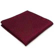 UH25 Сплошной Красный Мужской Карманный Квадрат Шелковый Мода Классический Hanky Марка Свадебный