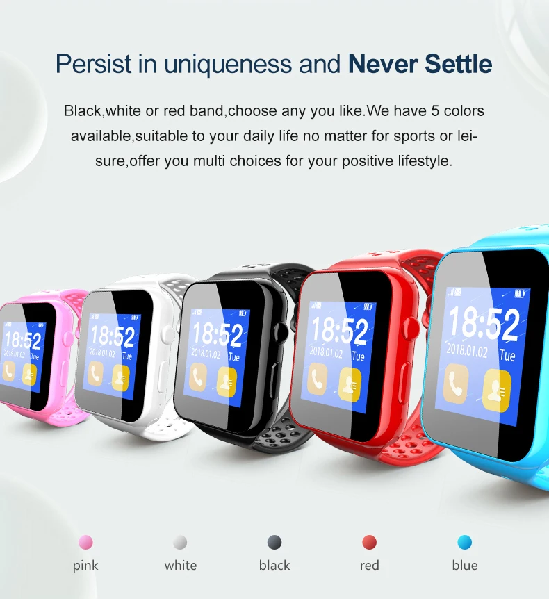 Kids Boy Girl Android Smart Watch Support Sim TF Card Monitor Health Wrist I8 Gsm For Children PK DZ09 GT08 | Электроника