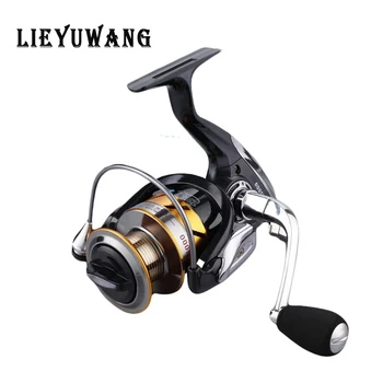 

LIEYUWANG AM1000-7000 5:5:1 13+1BB Left/Right Interchange Spinning Fishing Reel Carritel De Pesca Baitcaster Handle Spool