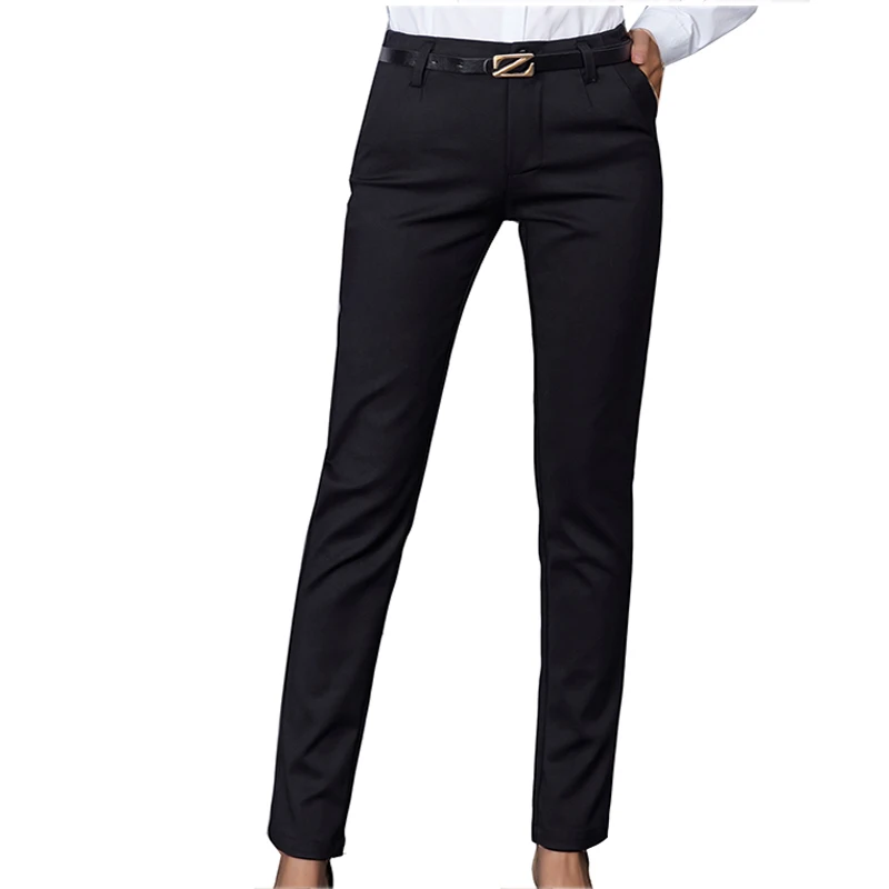 Women Pencil Pants 2019 Autumn High Waist Ladies Office Trousers Casual Female Slim Bodycon Pants Elastic Pantalones Mujer fashion clothing Pants & Capris