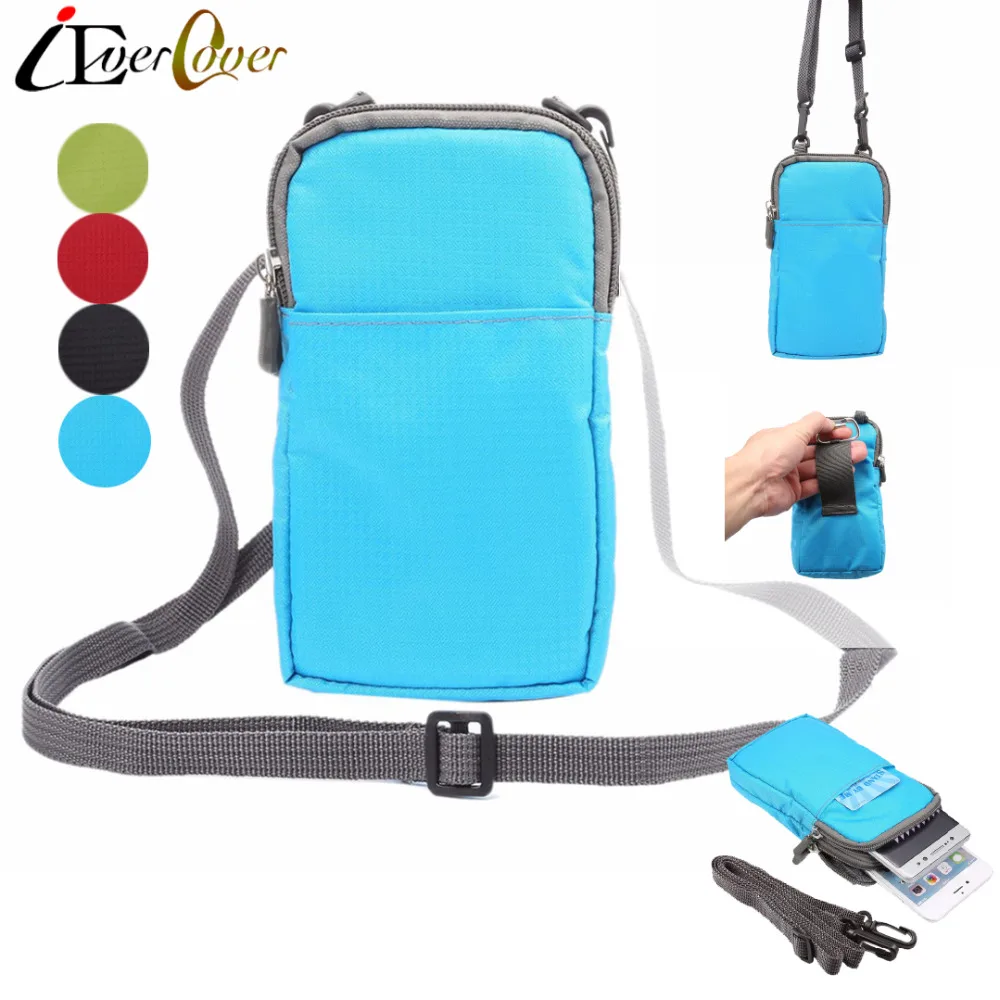 

Waterproof Nylon Pouch Case for BQ BQS-5050 Strike Selfie BQS-5020 5505 5065 5520 5060 BQS-5070 Magic Phone Crossbody Wallet Bag