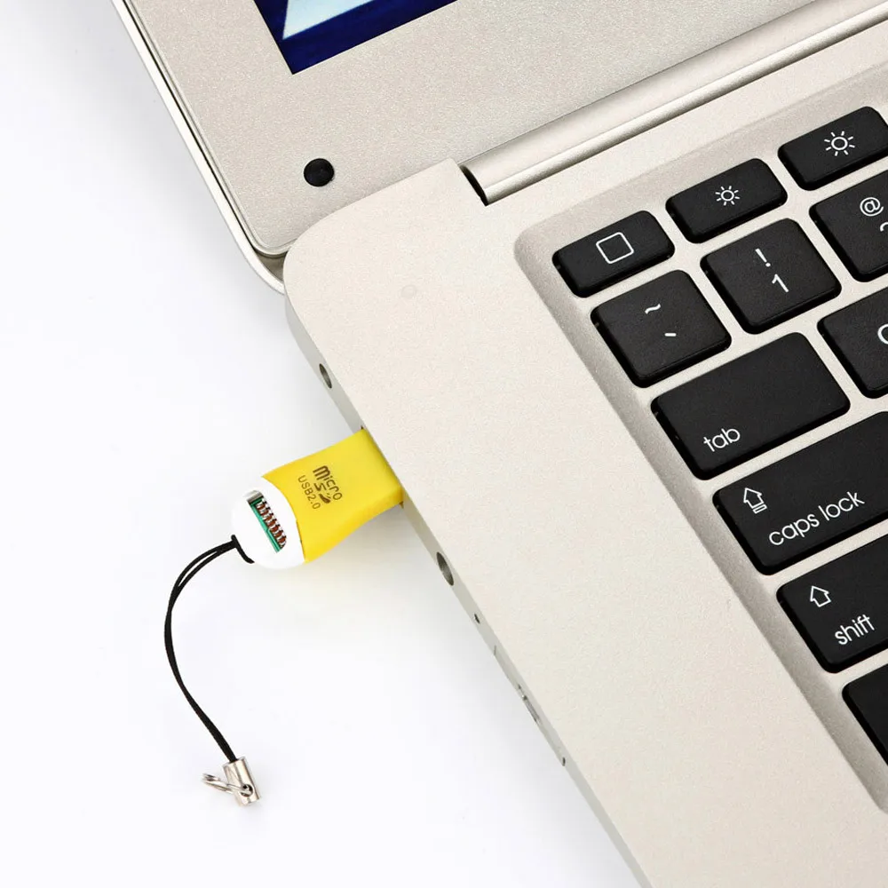 

Card reader yellow New High Speed USB 2.0 Micro SD SDHC TF Flash Memory Card Reader Mini Adapter For Laptop Plastic ov14 p30