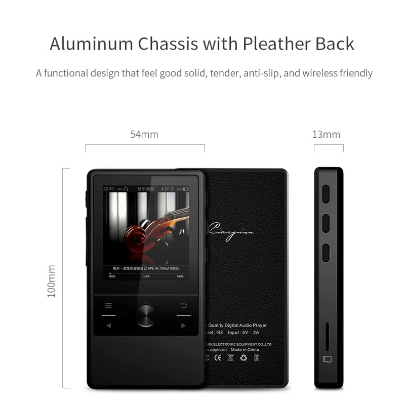 Cayin N3 ЦАП Loseless Bluetooth 4 0 Apt x Hi Fi DSD DAC MP3 FLAC Портативный музыкальный плеер Поддержка 256