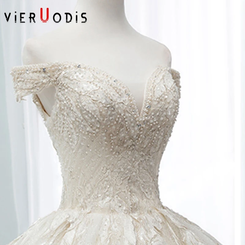 Vestidos De Novia 2019 шапка класса люкс с рукавами бальное платье Vestido Noiva Princesa кружевная