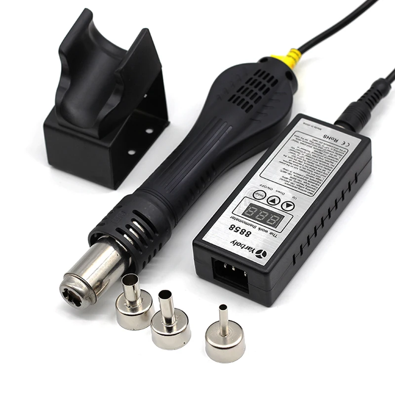 8858 Bga Rework Hot Air Gun Soldering Station Welding Solder Iron Heat Gun LCD Better YOUYUE 8858 Saike Yihua 8858+3 BGA Nozzles