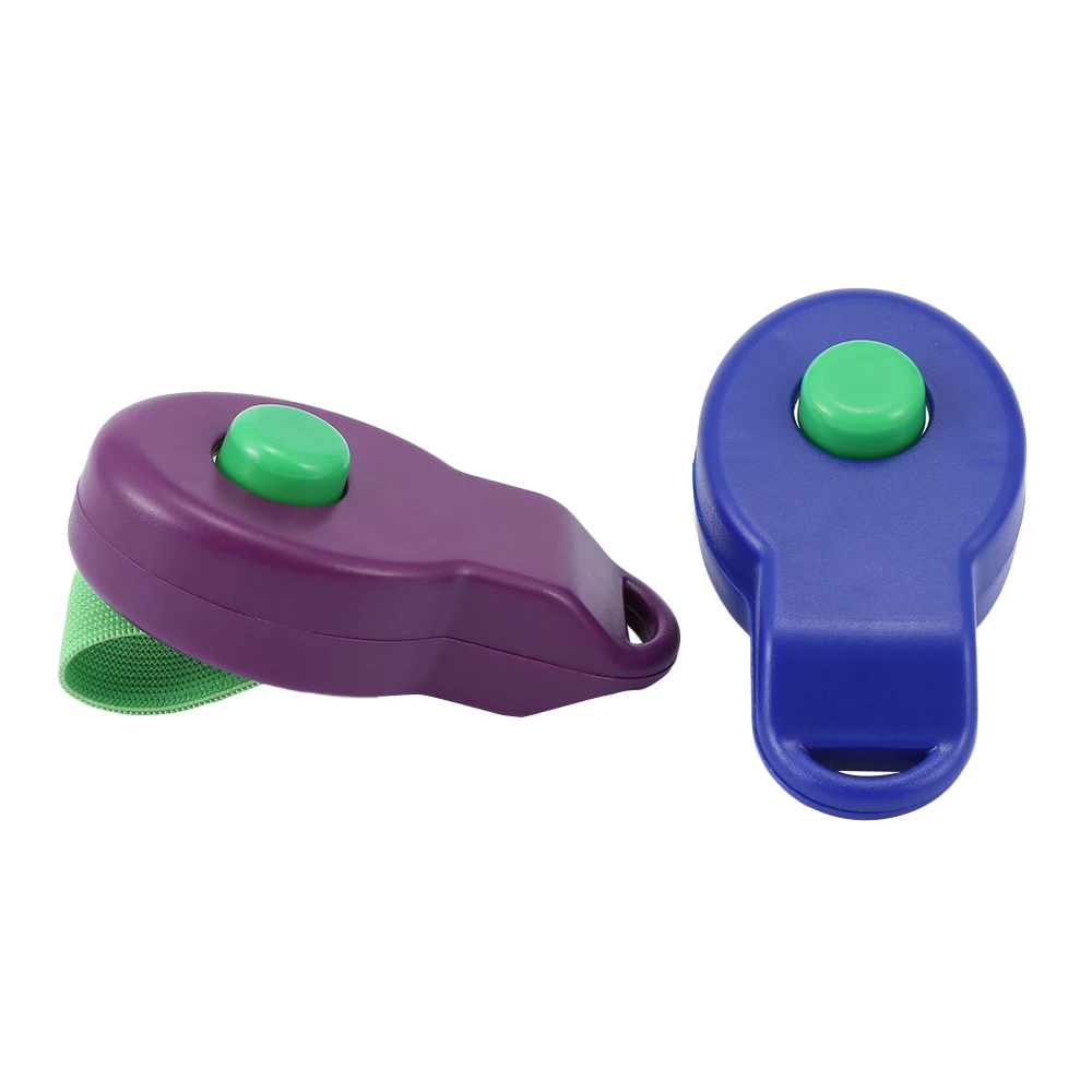 1 Pcs Pet Dog Plastic Finger Ring Training Clickers Trainer Training