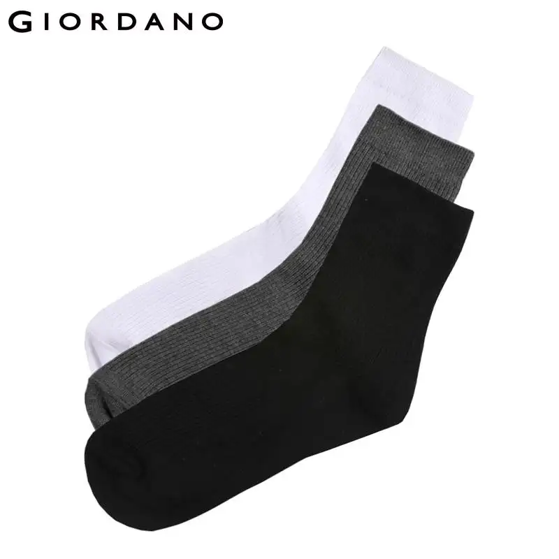 Najtaniej Giordano skarpetki męskie 3 par Pack Basic skarpetki bawełniane zwykłe skarpetki dla mężczyzn miękkie Calcetines Hombre oddychające Meia Masculina de Marca