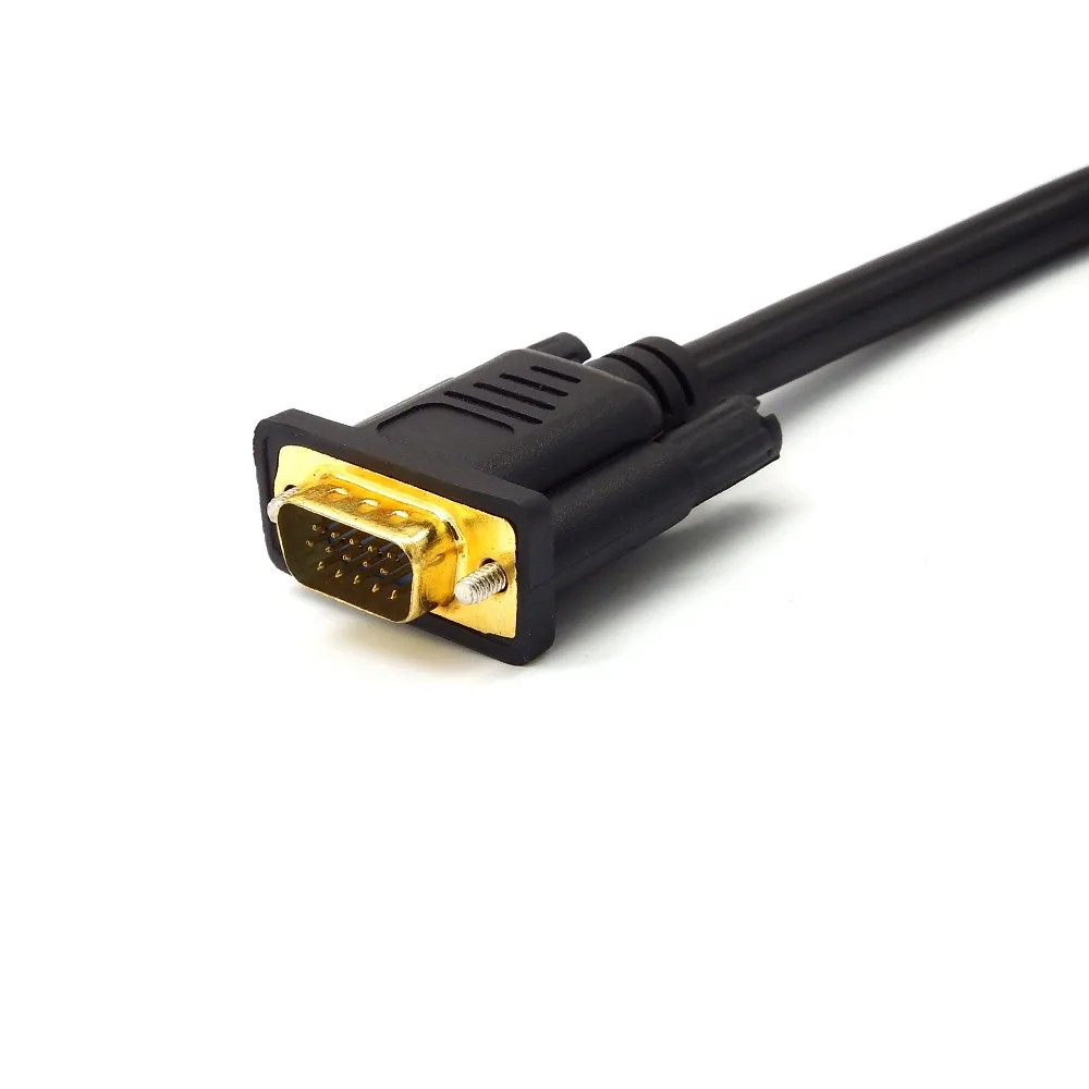 Высококачественный Новый Кабель адаптер 1 VGA папа 2 Женский монитор Y сплиттер
