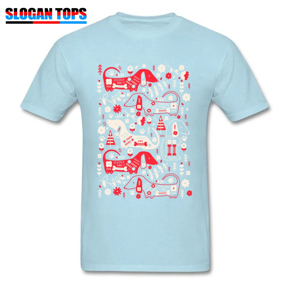 Funny Dog Folk Printed On T Shirts O-Neck 100% Cotton Men's T Shirt Short Sleeve Summer Autumn Printed On Tee-Shirts Dog Folk light