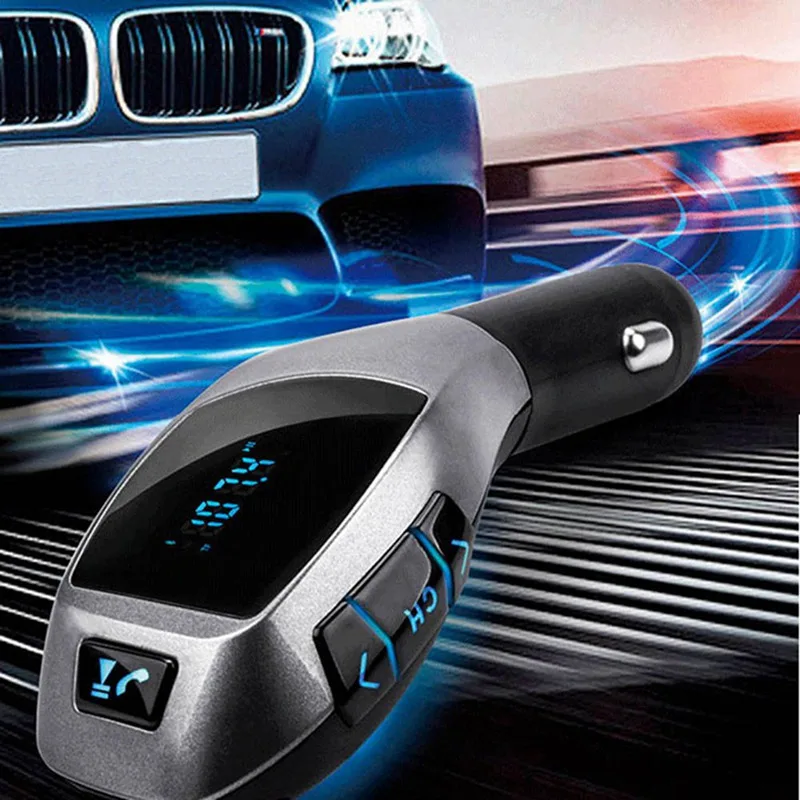 Bluetooth Car Kit Mp3 Player FM Transmitter X5 USB TF Charger Handsfree