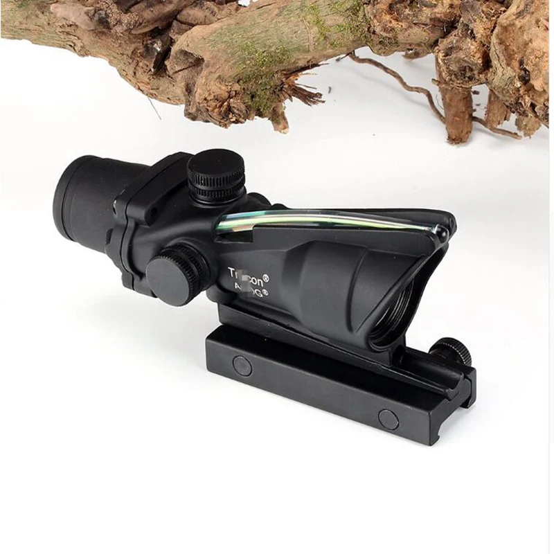 Askco охотничий прицел 1X32 тактический Красный точка зрения реальные зеленая ткань оптический прицел с Пикатинни для M16 винтовка
