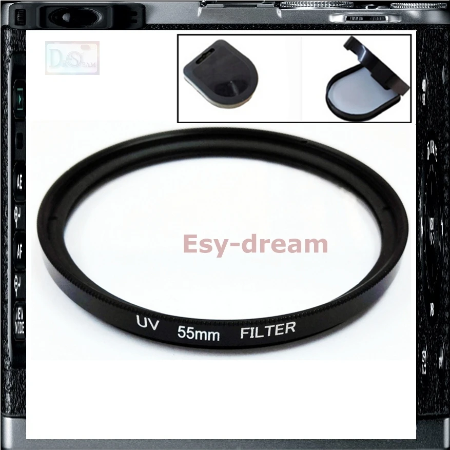 55 mm 55mm Glass UV Filter Lens Protection for Canon Nikon Pentax